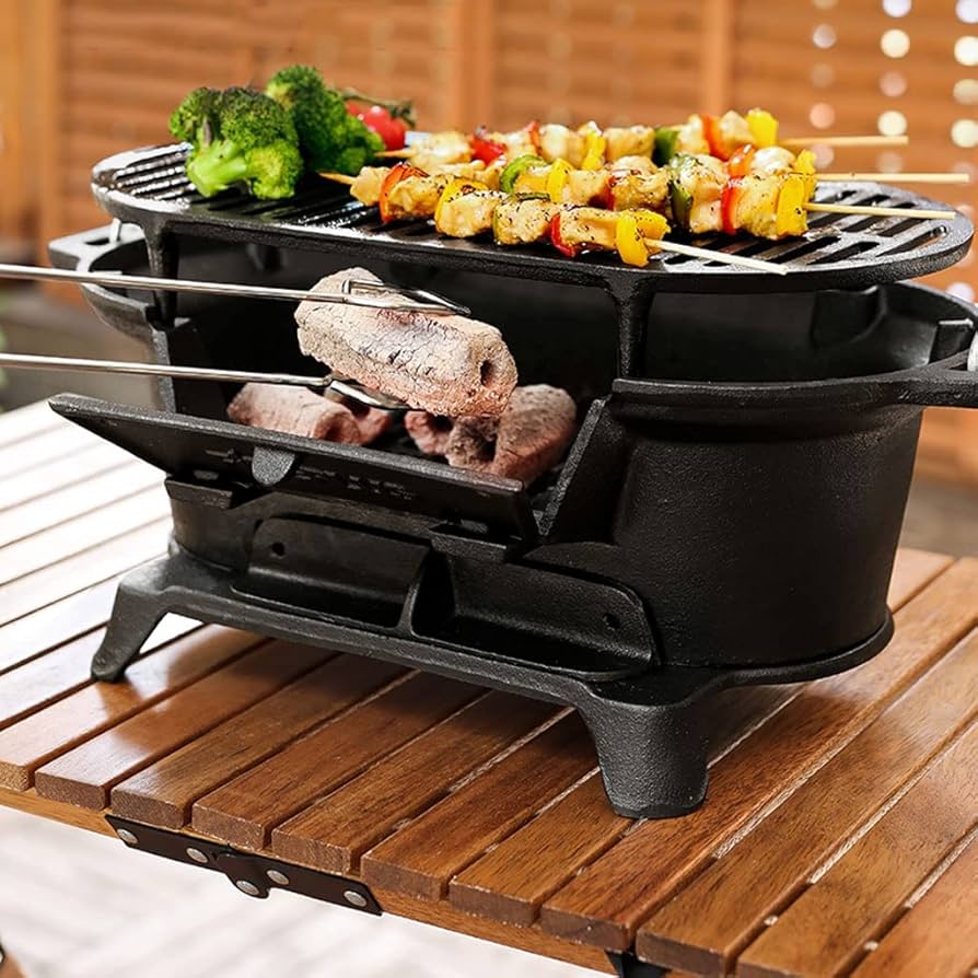 Amazon.com : Cast Iron Grill, Carbon Grill, Household Stove
